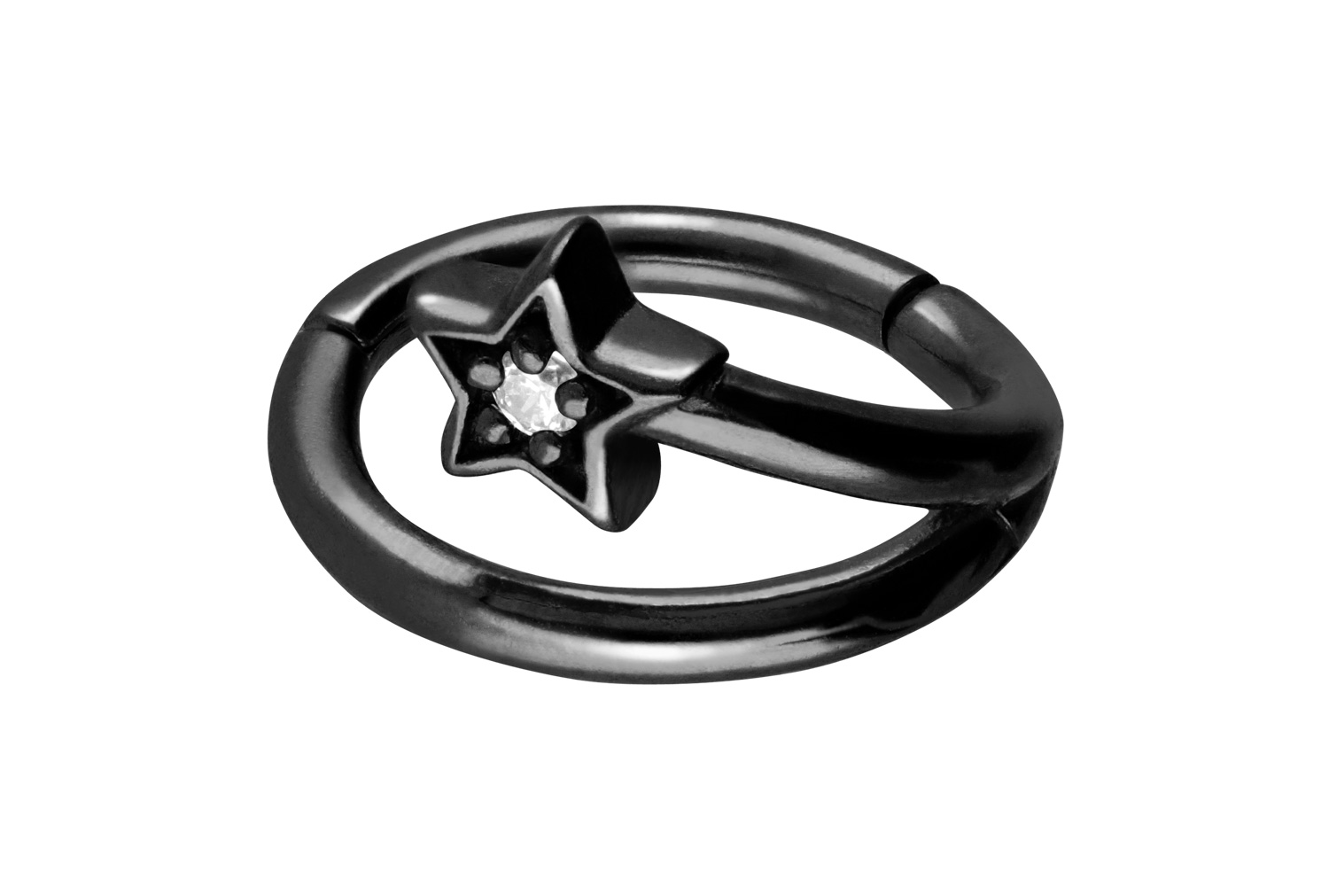 Chirurgenstahl Segmentring Clicker Piercing STERNSCHNUPPE ++SALE++